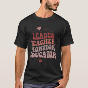 T-shirt Moniteur enseignant de chef Éducateur Style Super