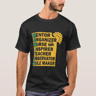 T-shirt Monitor motivational quote school bus aide
