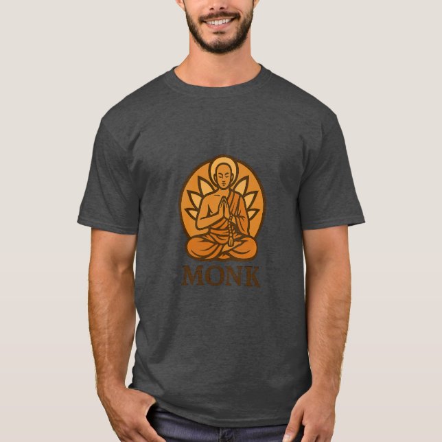T-shirt Monk — Disciplina, Espírito e Poder Interior (Devant)