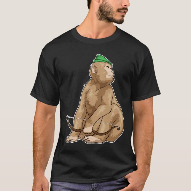 T-shirt Monkey Archer Bow (Devant)