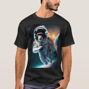 T-shirt Monkey astronaute