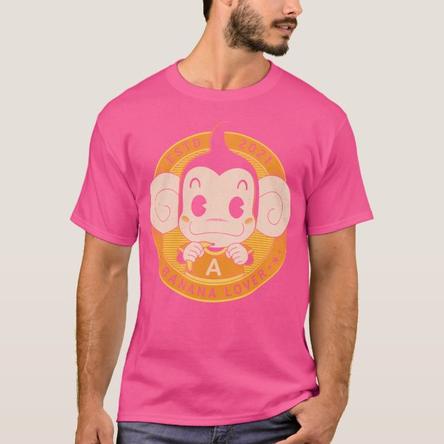 T-shirt Monkey Banana Lover (Devant)
