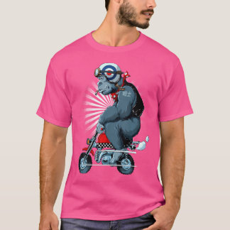 T-shirt Monkey Bike Gorilla Cartographie Conception Moto
