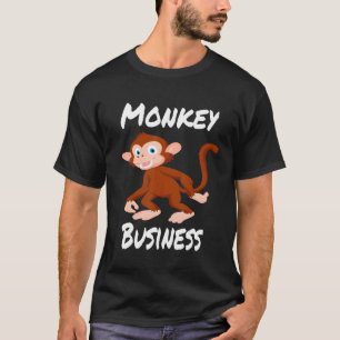 T-shirt Monkey Business Amusement Pour Adultes Ank Enfants