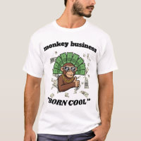 Monkey Business – Born Cool Chimpanzee Street Art 