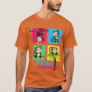 T-shirt Monkey Business Drôle Design Pour Amoureux des ani