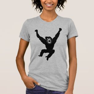 T-shirt monkey chimp gorille ape singe crazy orang utan