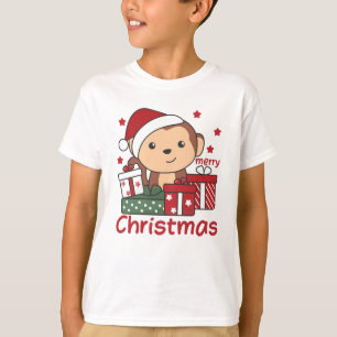 T-shirt Monkey Christma