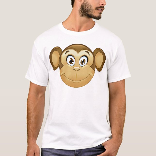 T-shirt monkey emoji (Devant)