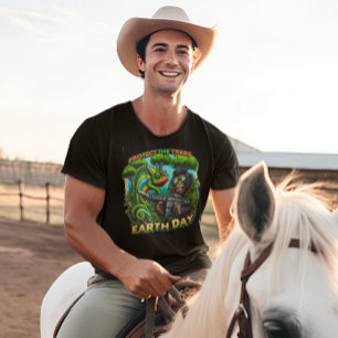 T-shirt Monkey espiègle et Chameleon Gunshow