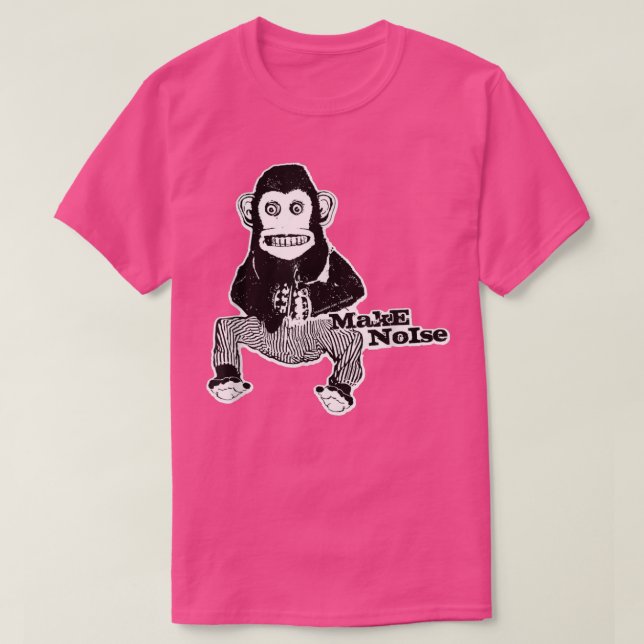 T-shirt MONKEY FAIRE DU BRUIT Jouet des années 1970 battez (Design devant)