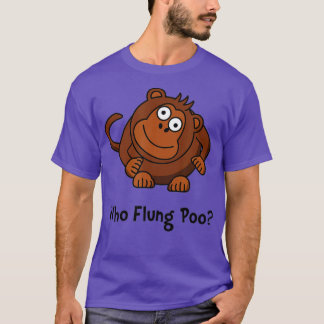 T-shirt Monkey Flung Poo Funny