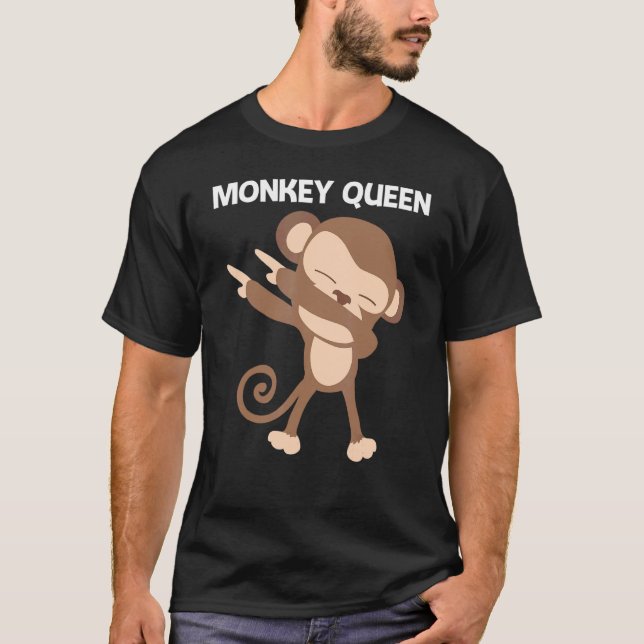 T-shirt Monkey For Women Mama Ape Zoo Wild Animal (Devant)