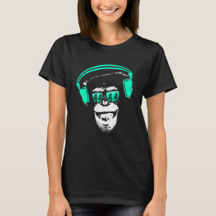 T-shirt Monkey Glacière Monkey DJ casque Idea Party Mus