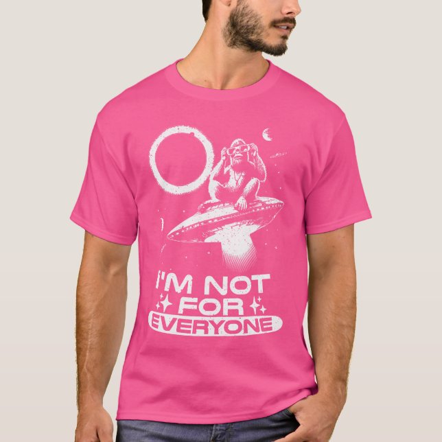 T-shirt Monkey Graphic Blague Dans Cosmos Pour Astronomie  (Devant)