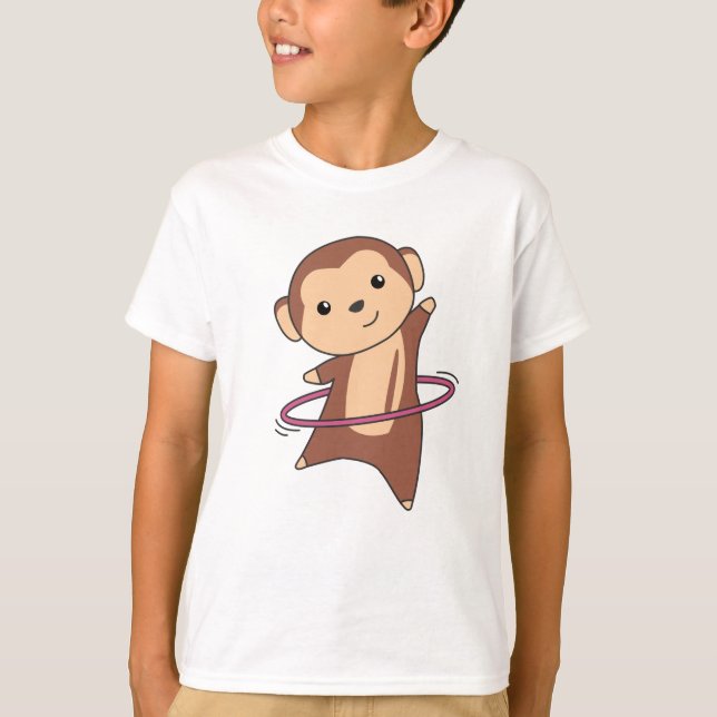 T-shirt Monkey Hullern Danser Danser Sport Pneus Huller (Devant)