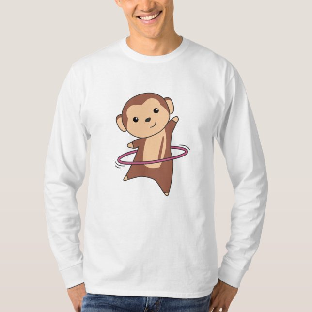 T-shirt Monkey Hullern Danser Danser Sport Pneus Huller (Devant)