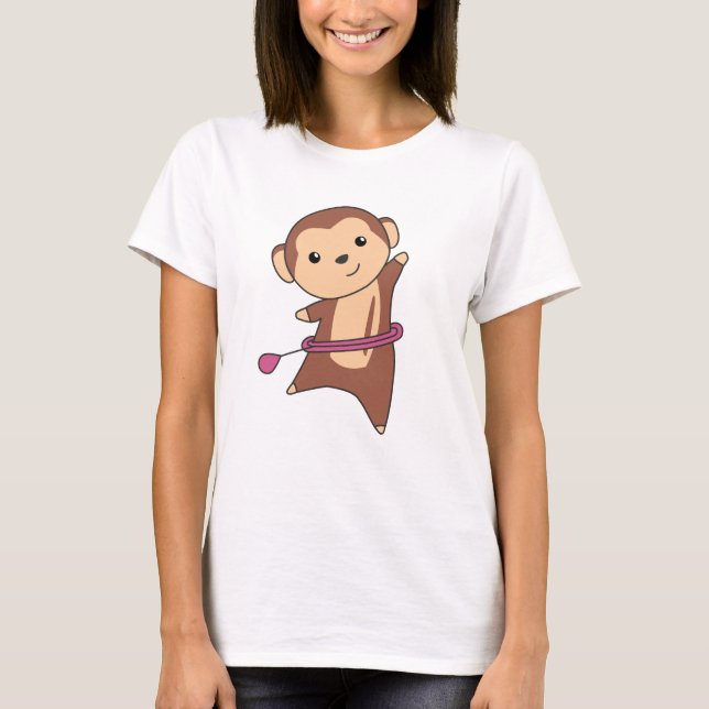 T-shirt Monkey Hullern Danser Danser Sport Pneus Huller (Devant)