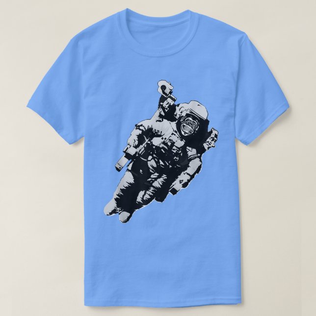 T-shirt Monkey In An Astronaut Space Monkey Astrology  (Design devant)