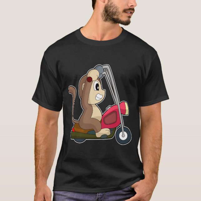 T-shirt Monkey Motorcycle (Devant)