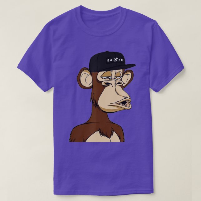 T-shirt Monkey NFT Novelty Sarcastic Funny (Design devant)