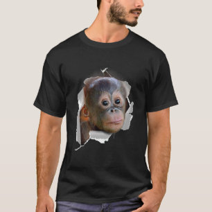 T-shirt Monkey Orang Utans Baby Orang Utan Costume Visage