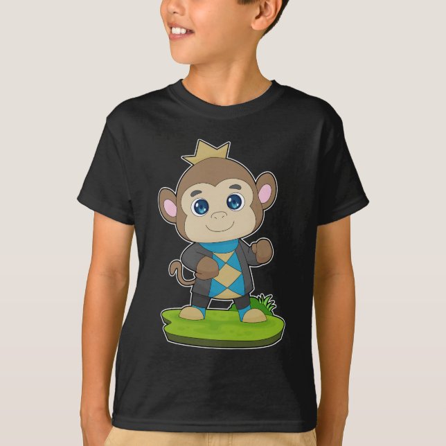 T-shirt Monkey Prince Crown (Devant)