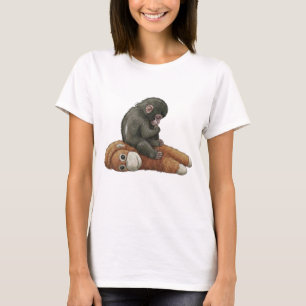 T-shirt Monkey Punch, bébé orang-outan câlin singe