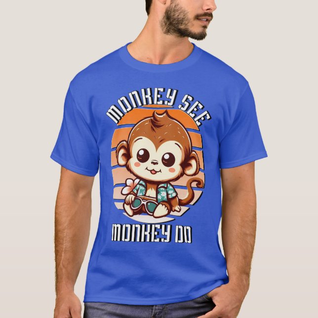 T-shirt Monkey See, Monkey Do (Devant)