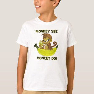 T-shirt "Monkey See, Monkey Do" Chemise