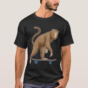 T-shirt Monkey Skateboard