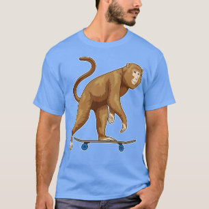 T-shirt Monkey Skateboard