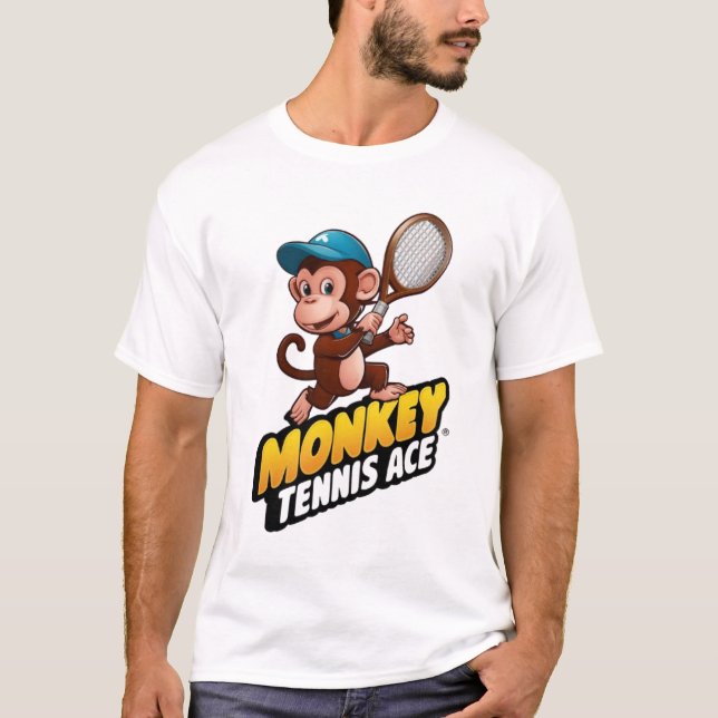 T-Shirt MONKEY TENNIS ACET (Devant)