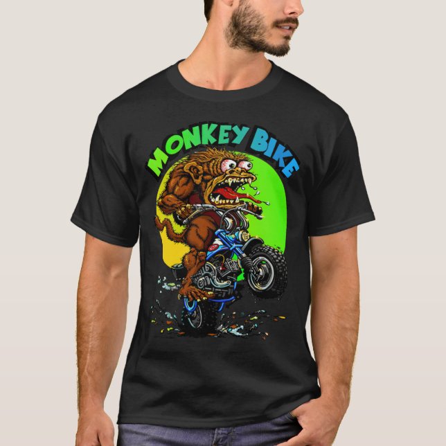 T-shirt Monkey vélo évolution  (Devant)