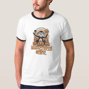 T-shirt Monkeyween Selfie – Halloween Vintage