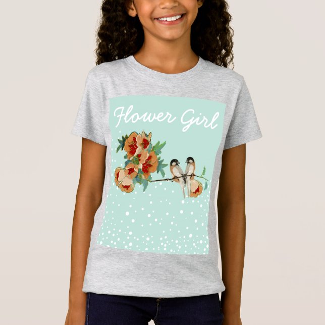 T-Shirt Monnaie Inséparable vintage de fleurs de cerisier (Devant)