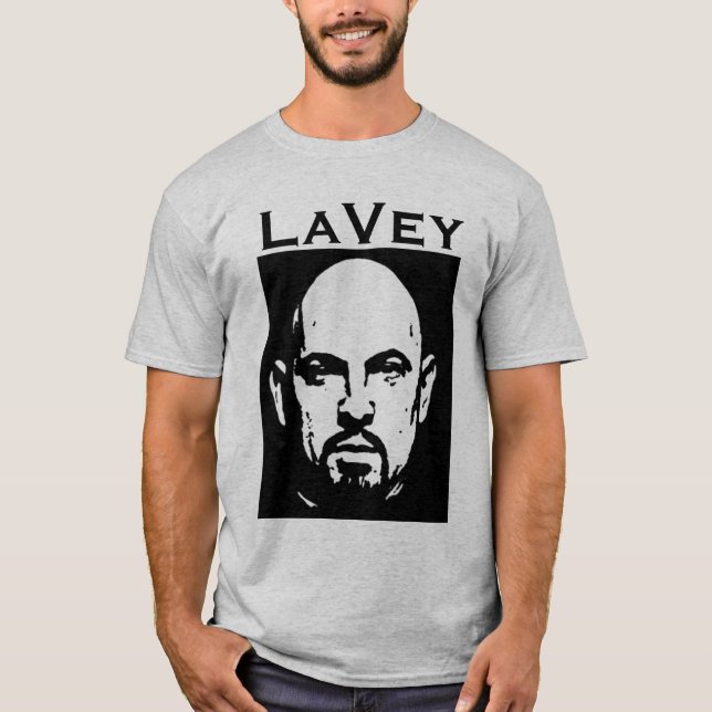T-shirt Monochrome de LaVey (Devant)