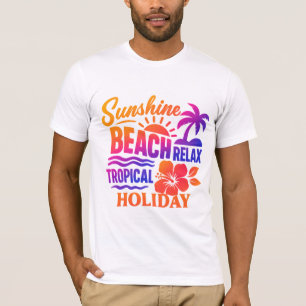 T-shirt Monochrome Mountain Peaks avec Stylisé Gold Sunbu