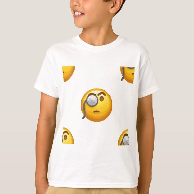 T-shirt monocle émoji (Devant)