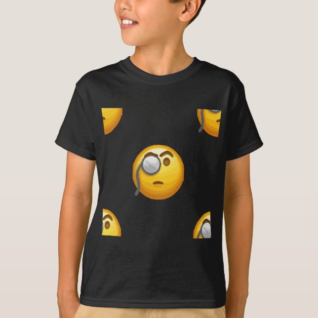 T-shirt monocle émoji (Devant)