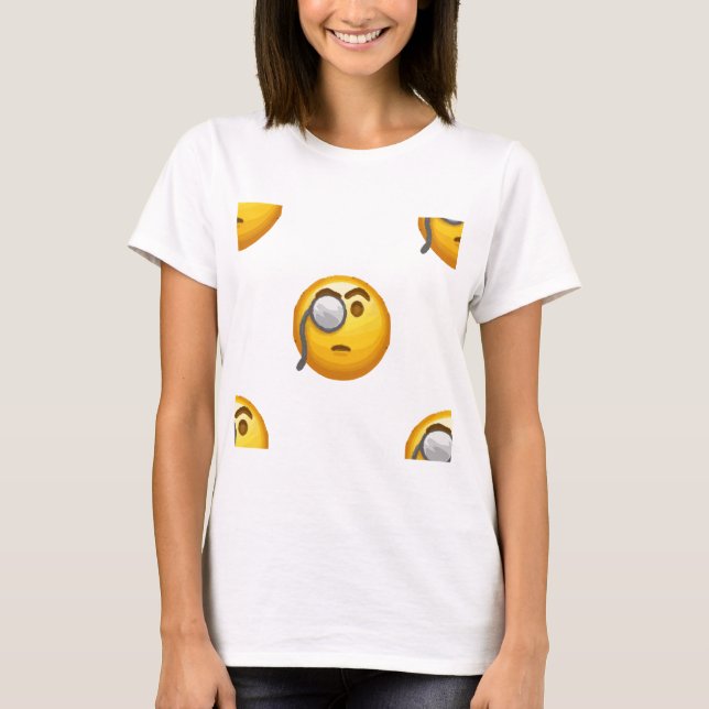 T-shirt monocle émoji (Devant)
