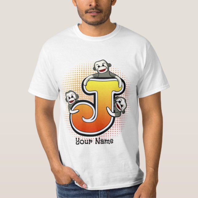 T-shirt Monogram J Sock Monkey (Devant)