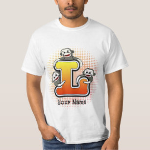 T-shirt Monogram L Sock Monkey