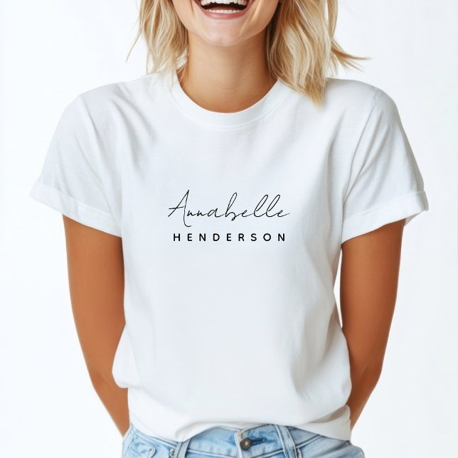 T-shirt Monogram | Minimalist stylish (Créateur téléchargé)
