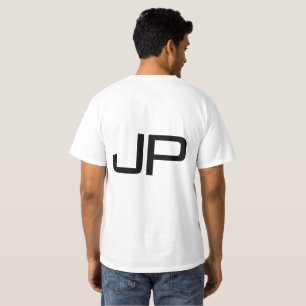 T-shirt Monogramme Ajouter Un Nom Ou Un Texte Mens Double 