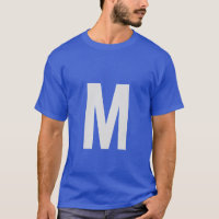 Monogramme Ajouter Votre Nom Initial Blue