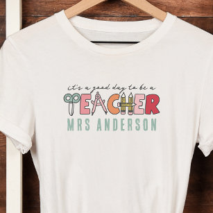 T-shirt Monogramme C'est un bon jour d'être enseignant