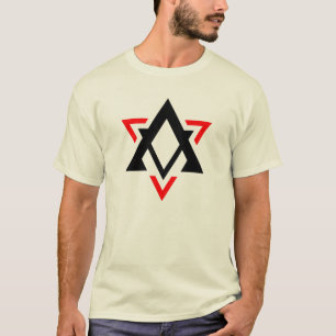 T-shirt Monogramme de lettre A triangle drôle