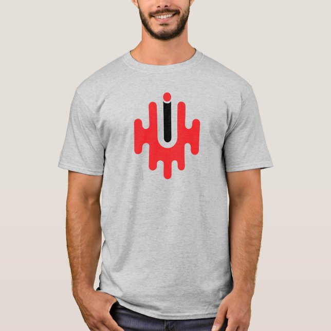 T-shirt Monogramme de lettre U moderne et classique  (Devant)