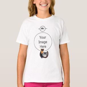 T-shirt Monogramme de martre de pin d'Europe